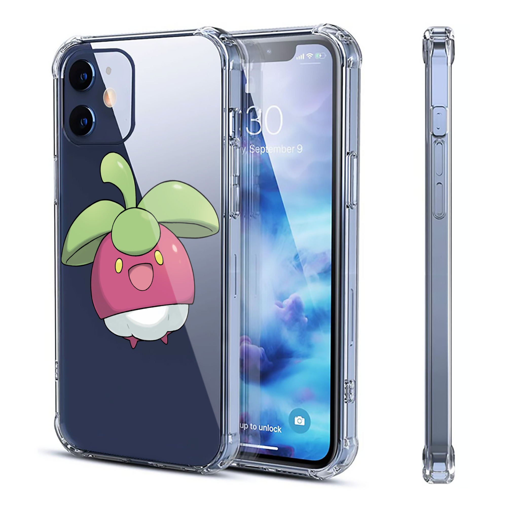 （画像用） ポケットモンスター Pokémon 【iPhone 12シリーズ対応】透明スマホケース（クリアソフトケース）